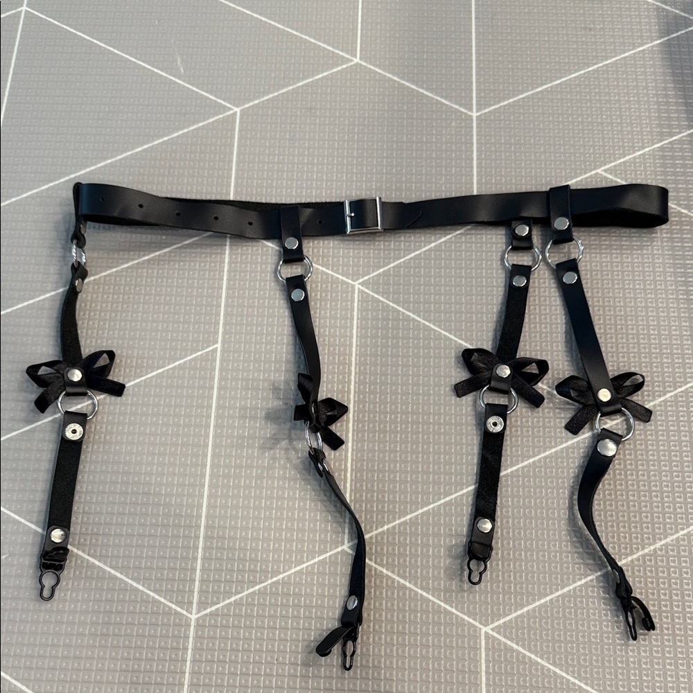 Elegant Black Garter Belt